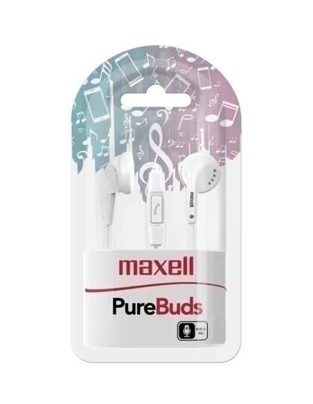 AURICULARES MAXELL BOTON BLANCO M671