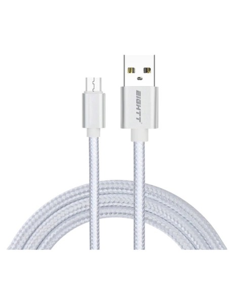 ECM-1S cable USB 1 m USB 2.0 USB A Micro-USB B Plata