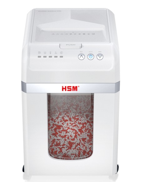 Autofeed X300 triturador de papel Corte en partículas 52 dB 23 cm Plata, Blanco