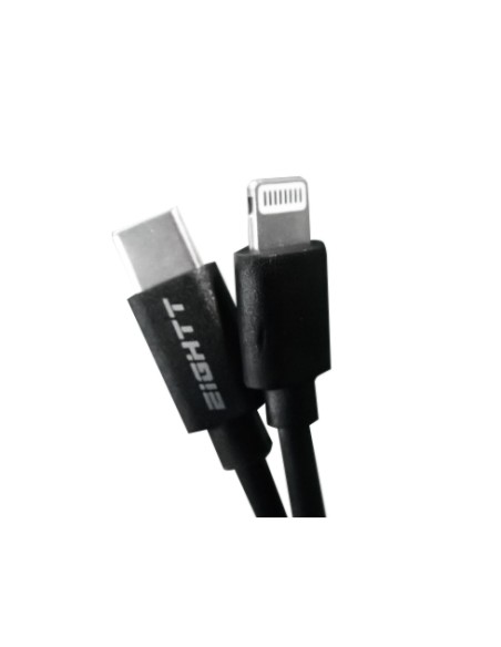ECT-6B cable de conector Lightning 1 m Negro