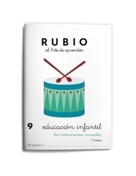 CUADERNO RUBIO A5 EDU. INF. 9 INSTRUMENT - Pack de 10 unidades