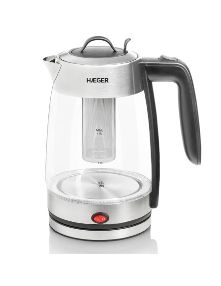 EK-22F.020A tetera eléctrica 1,8 L 2200 W Gris, Transparente