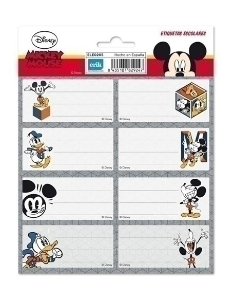 ETIQUETA ESCOLAR ERIK 15,8x20 DISNEY