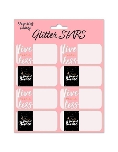 ETIQUETA ESCOLAR ERIK 15,8x20 GLITTER ST