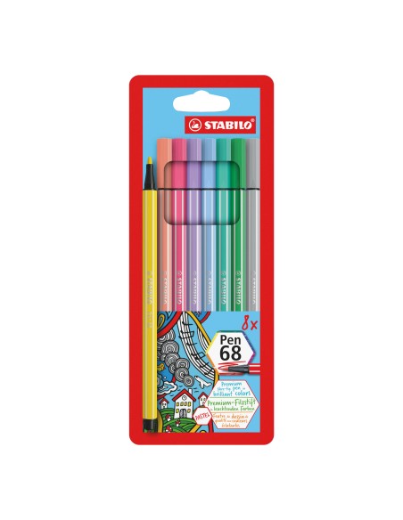 Pen 68 rotulador Multicolor 8 pieza(s)