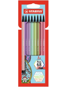 Pen 68 rotulador Colores surtidos 8 pieza(s)