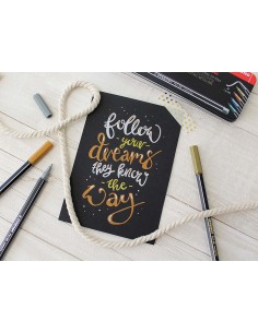 Pen 68 metallic rotulador Medio Oro 1 pieza(s) 2