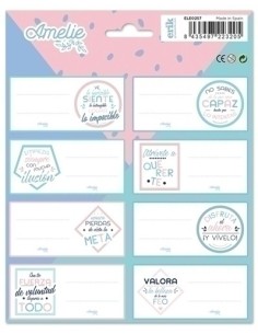 ETIQUETA ESCOLAR ERIK 15,8x20 AMELIE