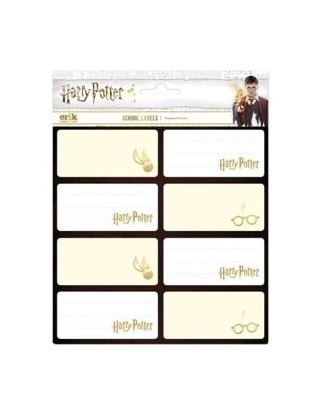 ETIQUETA ESCOLAR ERIK 15,8x20 HARRY POTT - Pack de 10 unidades