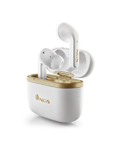 ARTICA TROPHY Auriculares Inalámbrico Dentro de oído Llamadas/Música USB Tipo C Bluetooth Oro, Blanco