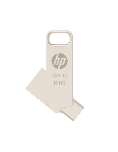HP x206C unidad flash USB 64 GB USB Type-A / USB Type-C 3.2 Gen 1 (3.1 Gen 1) Plata