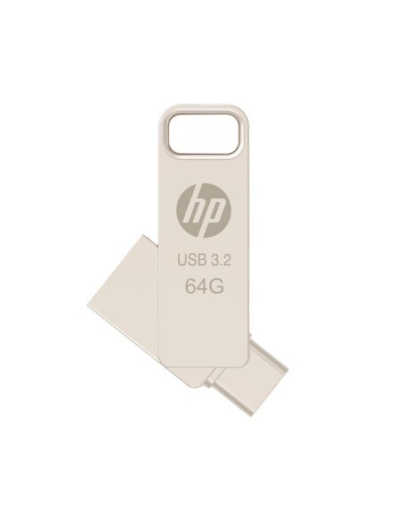 HP x206C unidad flash USB 64 GB USB Type-A / USB Type-C 3.2 Gen 1 (3.1 Gen 1) Plata