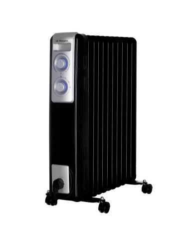 RN 2500 calefactor eléctrico Interior Negro 2500 W Radiador de aceite eléctrico