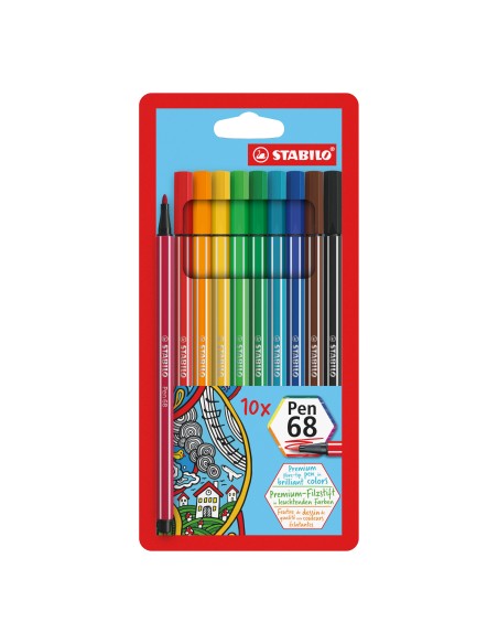 Pen 68 rotulador Multicolor 10 pieza(s)