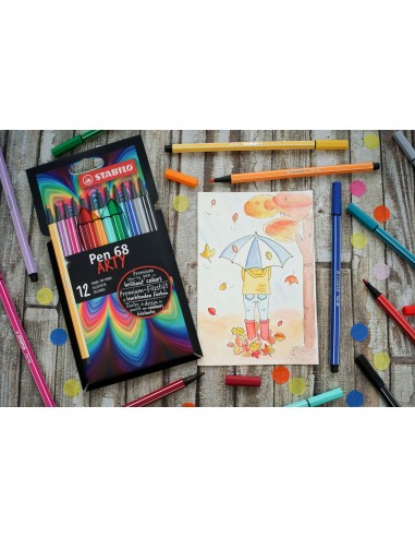 Pen 68 ARTY rotulador Multicolor 12 pieza(s)
