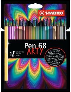 PEN 68 ARTY rotulador Medio Multicolor 18 pieza(s)