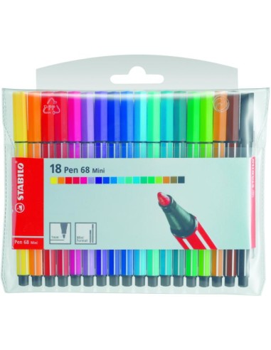 Pen 68 Mini rotulador Multicolor 20 pieza(s)