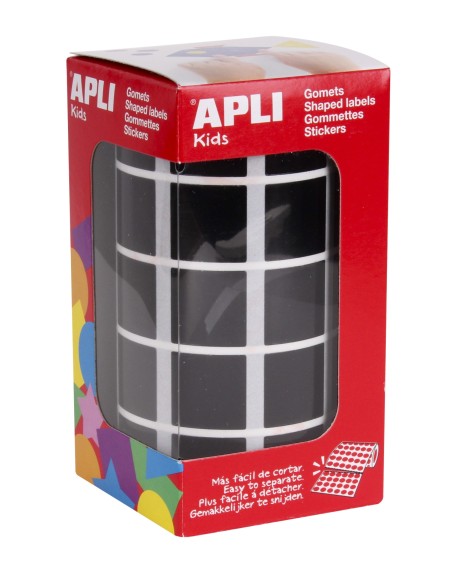 11502 etiqueta autoadhesiva Plaza Permanente Negro