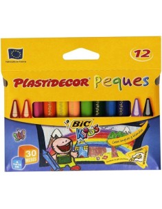 Estuche 12 ceras plastidecor peques triangulares