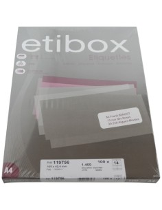 ETIQUETAS ADH.IMPR. ETIBOX A4 BLANCA CAJ