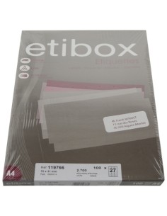 ETIQUETAS ADH.IMPR. ETIBOX A4 BLANCA CAJ
