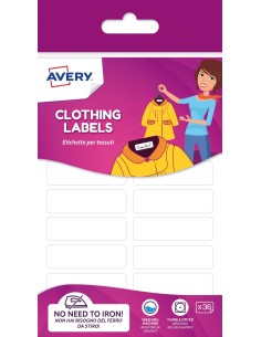 ETVET36-UK etiqueta autoadhesiva Rectángulo Permanente Blanco 36 pieza(s)