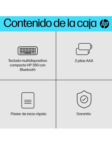 Teclado multidispositivo compacto 350 con Bluetooth