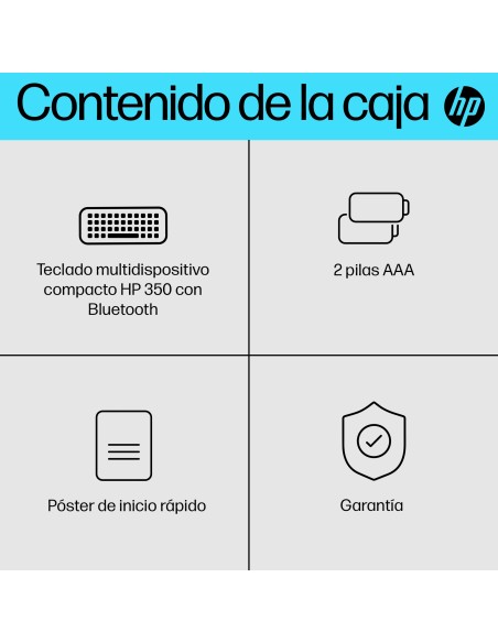 Teclado multidispositivo compacto 350 con Bluetooth Teclado multidispositivo compacto 350 con Bluetooth