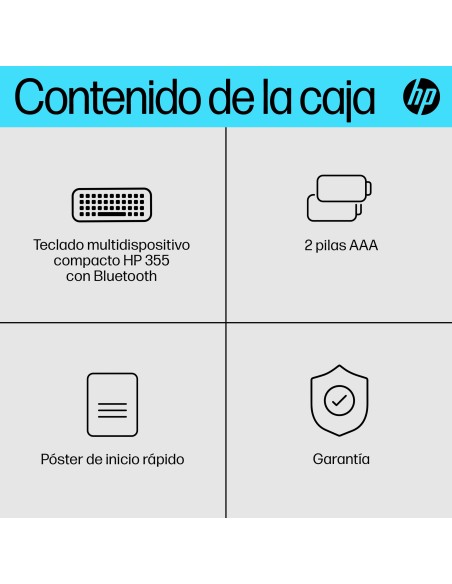 Teclado multidispositivo compacto 355 con Bluetooth Teclado multidispositivo compacto 355 con Bluetooth