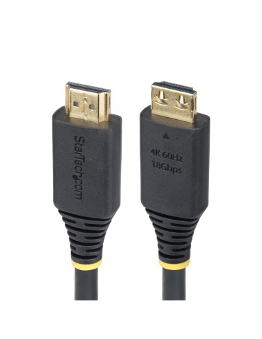 Cable HDMI de Alta Velocidad de 2,4m - Conectores de Agarre - 4K60Hz/1440p 144Hz - HDR10/HDCP 2.2/ARC - 18Gbps - Cable HDMI 2.0 