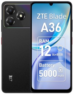 Blade A36 17,1 cm (6.75") SIM doble Android 15 4G USB Tipo C 4 GB 64 GB 5000 mAh Negro