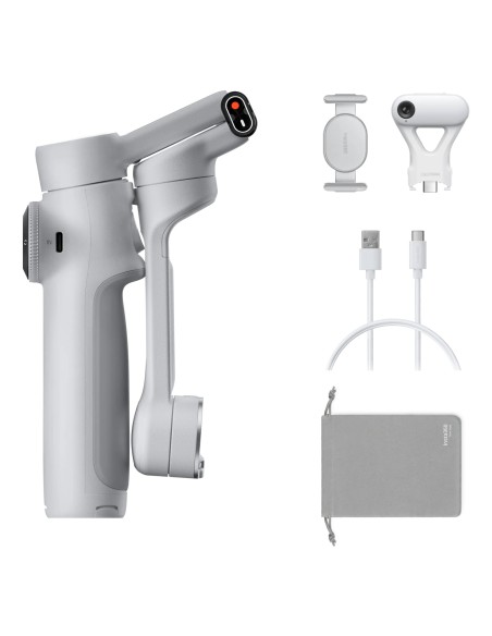 Flow 2 AI Tracker Bundle Estabilizador de cámara para smartphone Gris claro