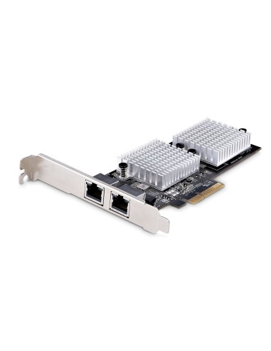 Tarjeta PCI Express Adaptadora de Red Ethernet de 2 Puertos RJ45 - Tarjeta de Red para Servidores o PCs - con Soporte para Trama