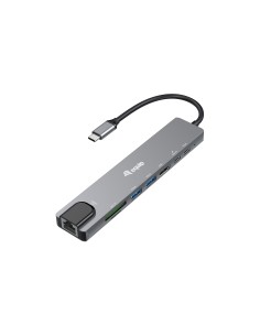 133497 base para portátil y replicador de puertos Alámbrico USB Tipo C Negro, Gris