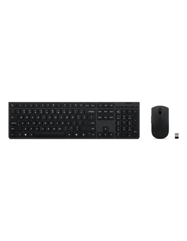 4X31R64357 teclado Ratón incluido Oficina RF Wireless + Bluetooth QWERTY Español Gris