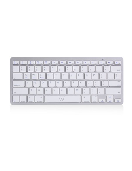 EW3161 teclado Bluetooth QWERTY Español Plata, Blanco EW3161 teclado Bluetooth QWERTY Español Plata, Blanco