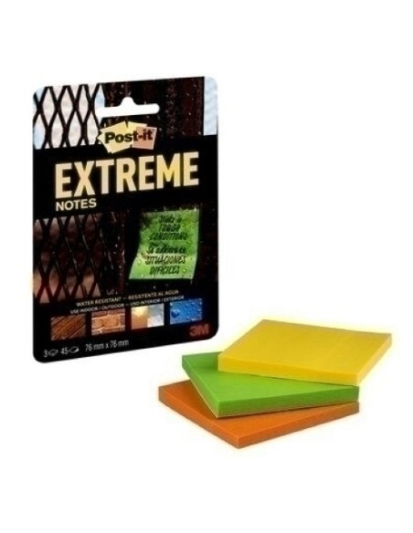TACO NOTAS POST-IT EXTREME 76x76 45H.P/3 - Pack de 1 Unid. EXT33M-3-UKSP