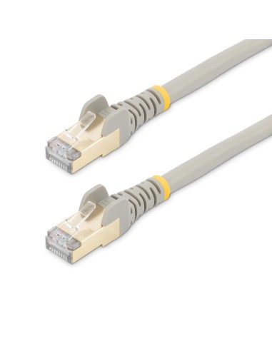 Cable de 0,5m de Red Ethernet RJ45 Cat6a Blindado STP - Cable sin Enganche Snagless - Gris