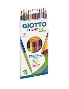 LAPICES COLOR GIOTTO STILNOVO BICOLOR 12 - Pack de 10 unidades