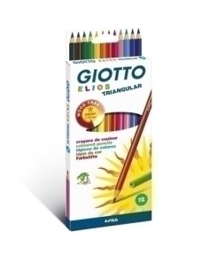 LAPICES COLOR GIOTTO ELIOS TRI est.12 - Pack de 10 unidades