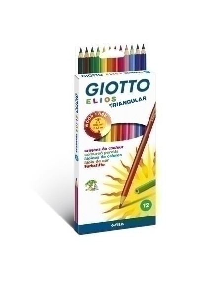 LAPICES COLOR GIOTTO ELIOS TRI est.12 - Pack de 10 unidades