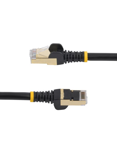 Cable de 5m de Red Ethernet CAT6a Negro RJ45 STP
