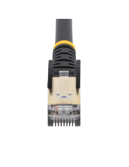 Cable de 5m de Red Ethernet CAT6a Negro RJ45 STP