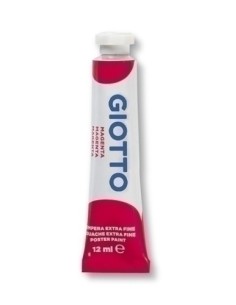 TEMPERA GIOTTO 12 ml (tubo)  MAGENTA - Pack de 6 unidades