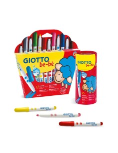 be-bè Large Fibre Pens rotulador Colores surtidos 12 pieza(s)