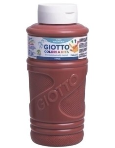 GIOTTO PINTURA DE DEDOS DE 750 ML COLOR MARRON