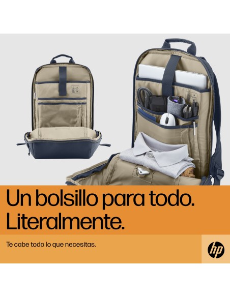 Mochila para portátil Travel de 15,6 pulgadas y 18 litros, color gris