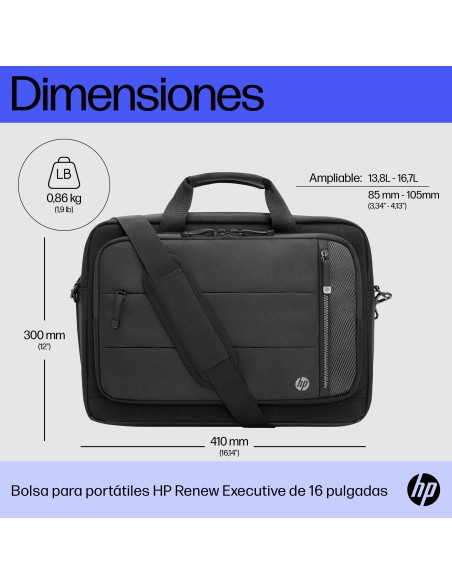 Bolsa para portátiles Renew Executive de 16 pulgadas