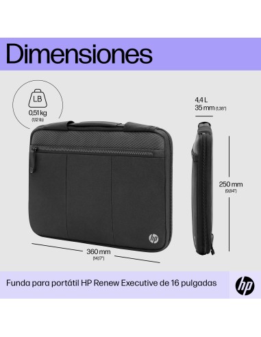 Funda para portátil Renew Executive de 14 pulgadas