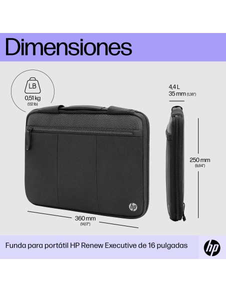 Funda para portátil Renew Executive de 14 pulgadas